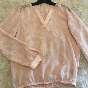 Blush printed blouse